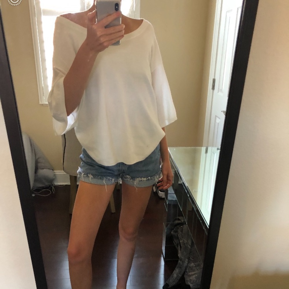 J crew white comfy top
